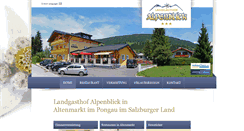 Desktop Screenshot of gasthof-alpenblick.info